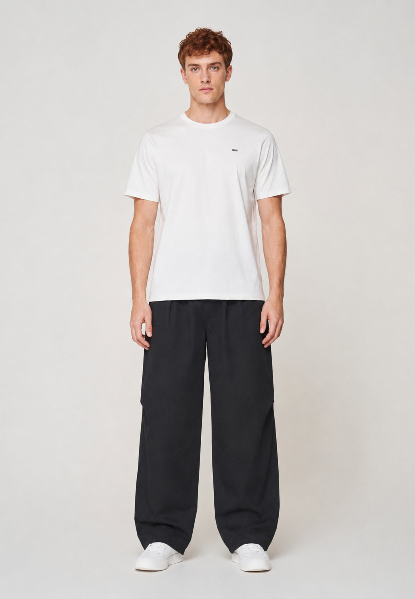 Barrel Trouser — Black, front
