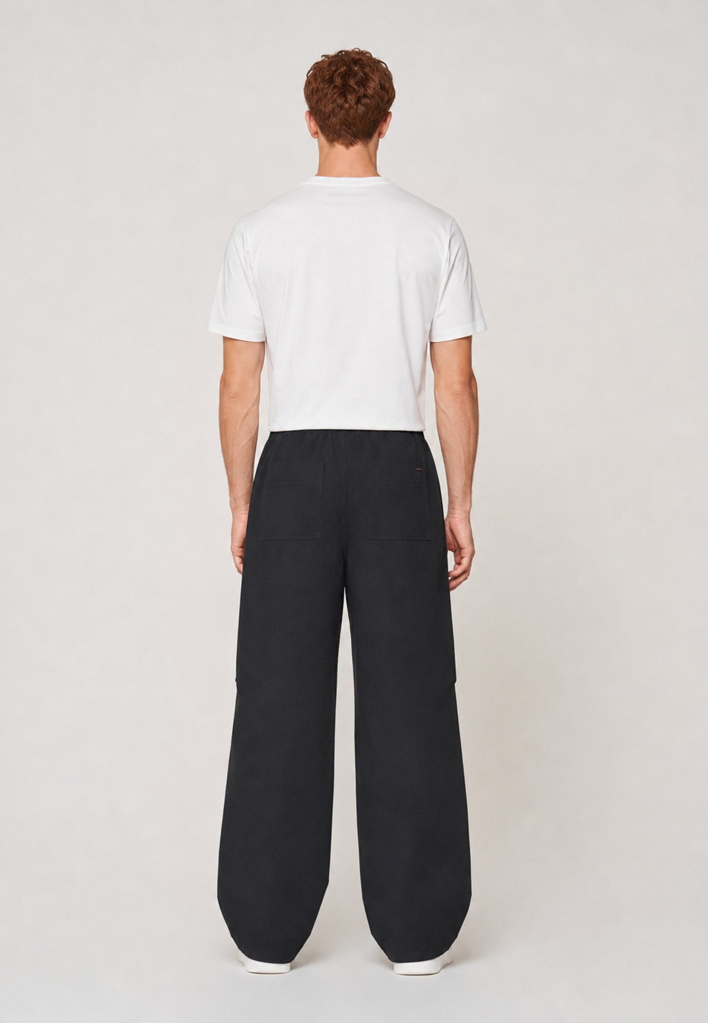 Barrel Trouser — Black, back