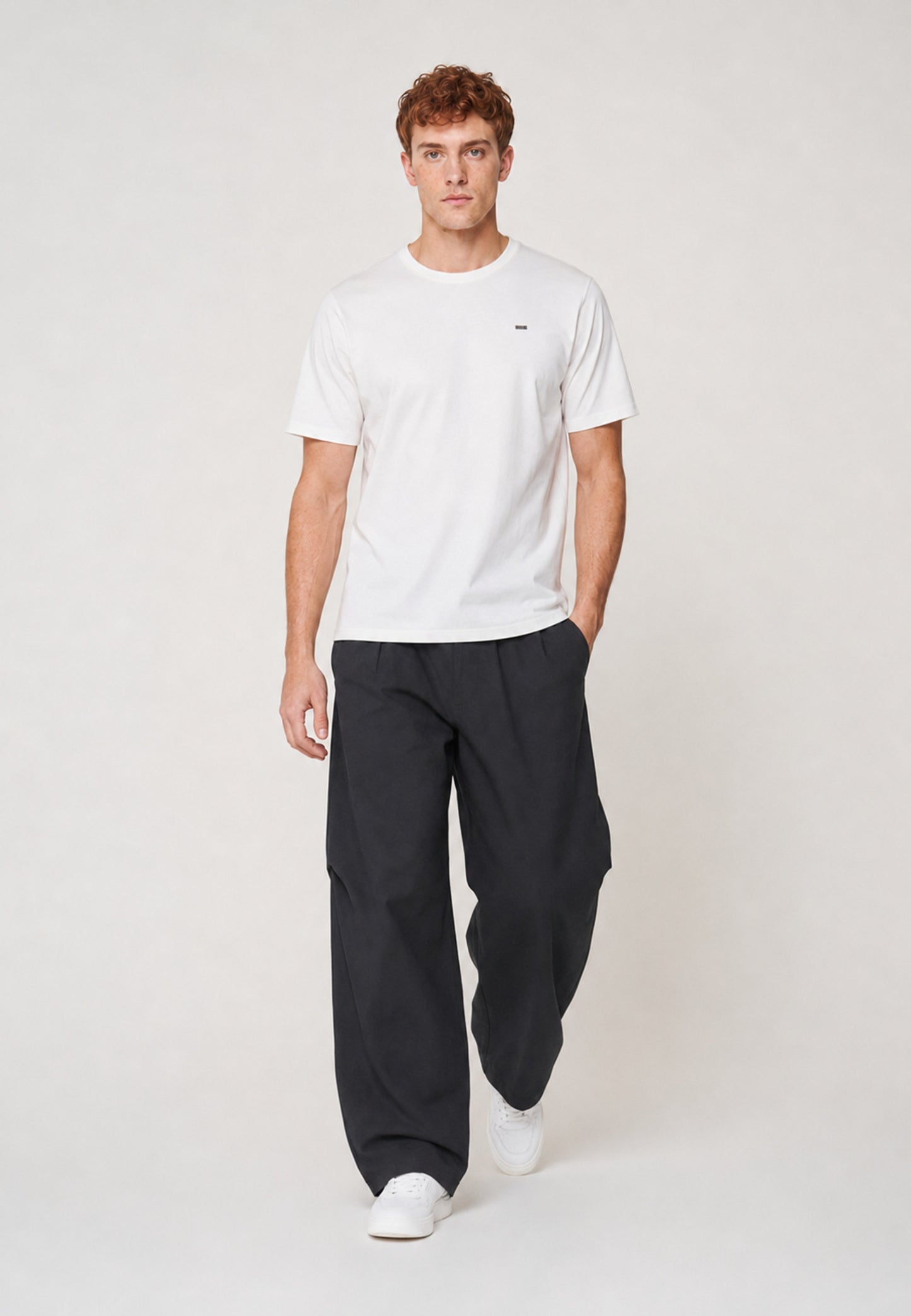 Barrel Trouser — Black, walk