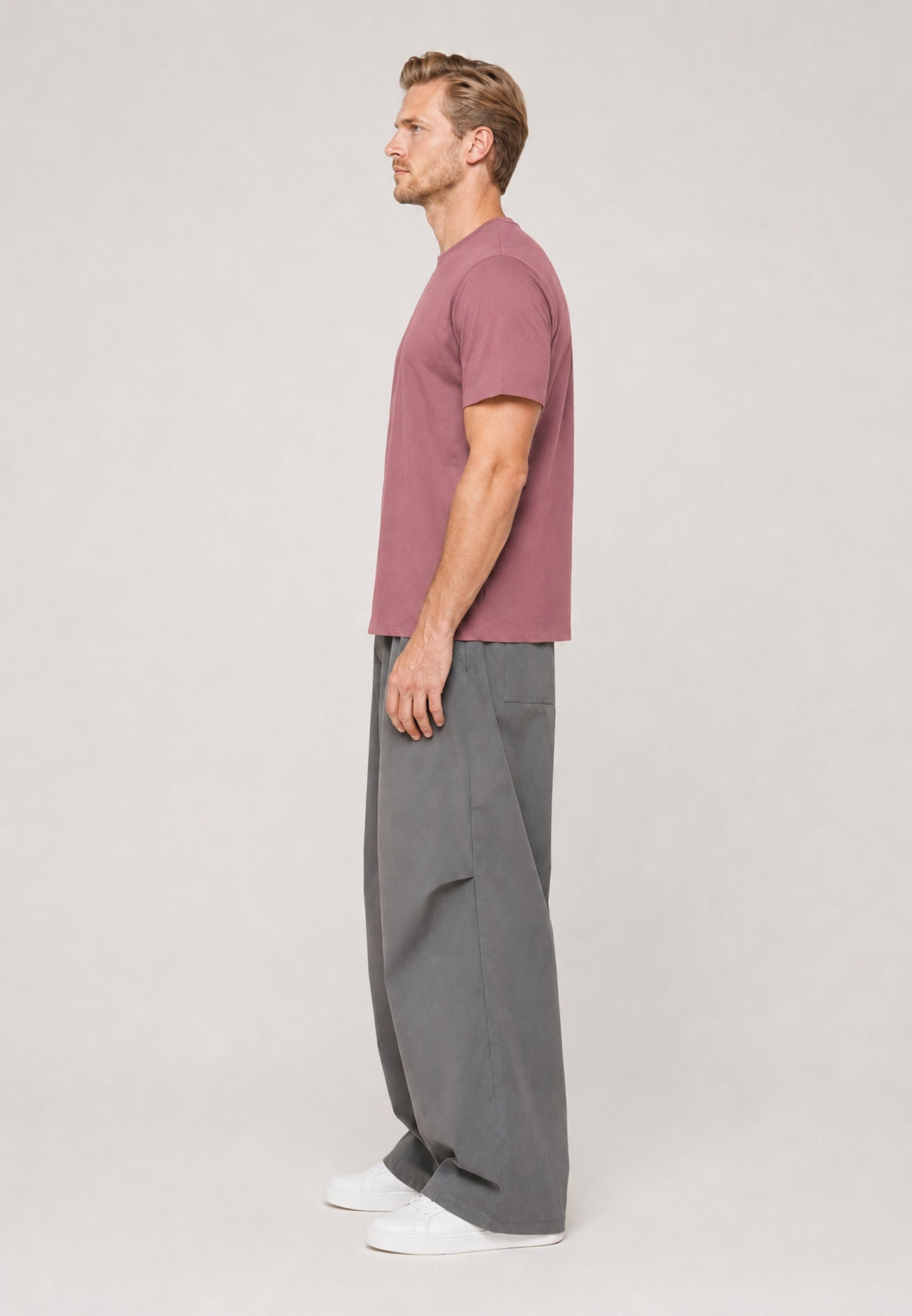 Barrel Trouser — Grey, side